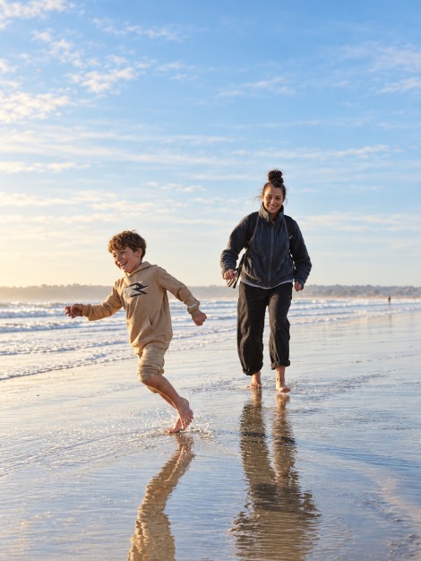 Shanti outdoors at the beach